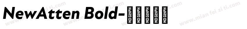 NewAtten Bold字体转换